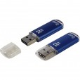 Флеш диск 32Gb Smart Buy V-Cut Blue