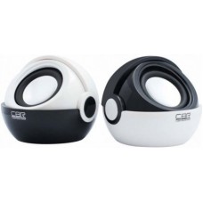Колонки CBR CMS-300 Love Music (2,5Вт х 2), регул громк., USB, сувенир.