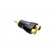 Переходник RCA вилка <-> 2 RCA розетка