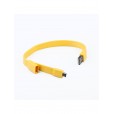 Кабель USB 2.0 Am - MICRO USB "плоский браслет" (желтый/европакет)
