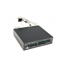 Картридер FDI2-ALLIN1-В Gembird внутренний 3,5"  черный +USB OEM