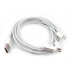 Универсальный кабель для зарядки, USB LIBERTY PROJECT (Apple, Micro USB, Samsung)