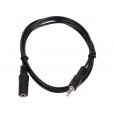 Кабель удлинитель Jack3,5 вилка <--> Jack3,5 розетка  2м Cablexpert CCA-423-2M