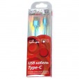Кабель USB 2.0 Cablexpert CC-S-USBC01Bl-1M, AM/Type-C, серия Silver, длина 1м, синий, блистер