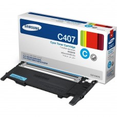Тонер-картридж Samsung CLP-320/CLX-3185 (CLT-C407S) (1K) синий (o)