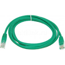 Патчкорд UTP 5E кат. RJ-45 вилка - RJ-45 вилка, длина 2 м. Green